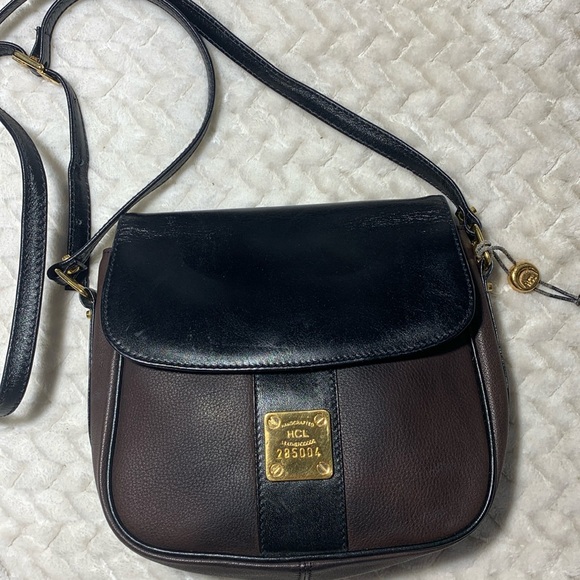 HCL Handbags - HCL GERMANY HANDCRAFTED LEATHERGOODS BROWN/BLACK CROSSBODY 100% LEATHER